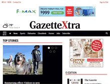Tablet Screenshot of gazettextra.com